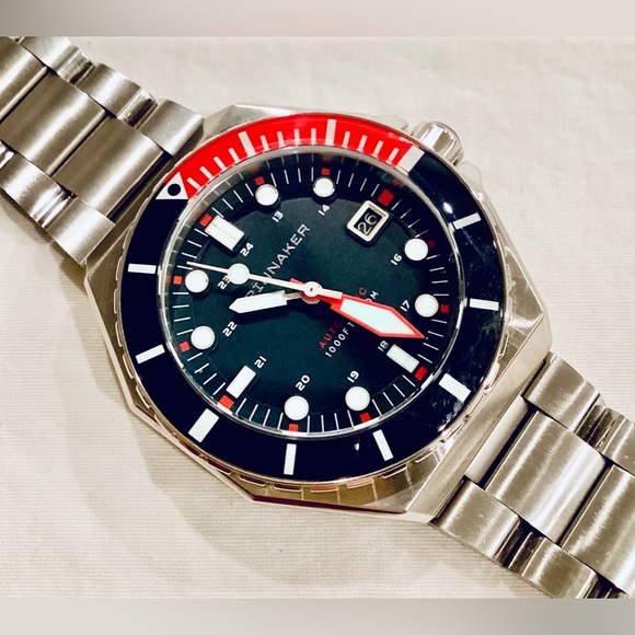 Spinnaker Dumas Automatic Soda Blue Watch SP-5081-JJ 44mm Dive Watch - Picture 5 of 16